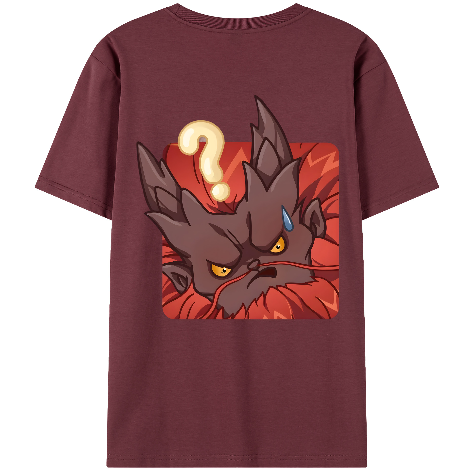 （画像用） Ne Zha 2 ナタ 魔童の大暴れ 綿100％半袖Tシャツ（背面プリント）